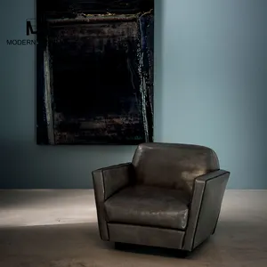 Capri Modern kumaş döşemeli koltuk Metal döner eğlence sandalye lüks deri vurgu sandalye oturma odası mobilya dinlenmek