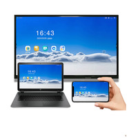 Tableau blanc interactif tactile UltraHD 65 pouces pour collaboration, salles de classe intelligentes et salles de réunion