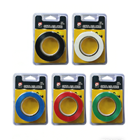 Cinta Aislante Eléctrica de PVC Negra Mnj, Impermeable, Sensible a la Presión, Adhesiva de Goma de una Cara, 0.15mm de Grosor, 1 Núcleo, 18mm x 15m para Cables