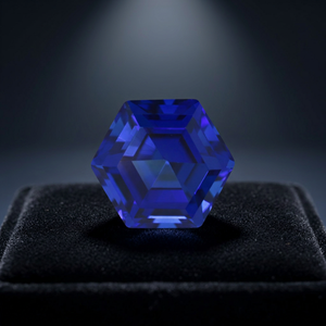 Zafiro Sintético Creado en Laboratorio, Corte Hexagonal, Gema de Zafiro Azul Sintético, Piedra Suelta para Joyería - Product Image 6