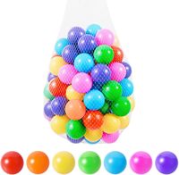 Boules d'océan en plastique PE sans BPA, résistantes à l'écrasement, colorées, pour piscine à balles pour enfants et bébés, aire de jeux intérieure