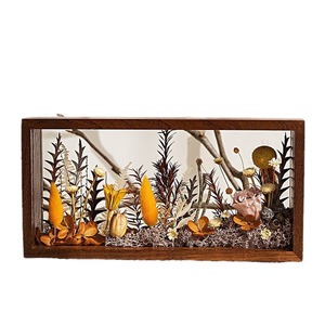 Marco de Fotos de Madera Maciza con Flores Secas, Material Hecho a Mano, Decoración para el Día Nacional, Regalo - Product Image 5