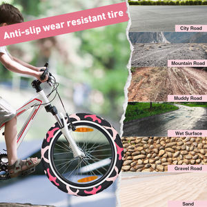 Pneu de vélo pliable en caoutchouc tricolore ZUKKA 20''x2.35'', pneu extérieur de remplacement pour <span class=keywords><strong>BMX</strong></span> et vélos pour enfants - Product Image 5