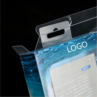 Boîtes de présentation en plastique PET personnalisables, écologiques, recyclables, durables, avec logo personnalisé en relief, pour emballages de téléphones portables