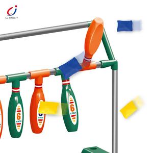 Chengji-Juego de Bolos de plástico para la familia de niños, juguete deportivo, juego de lanzamiento de objetivo móvil, estante de juego de combinación de bolsa de arena - Product Image 2