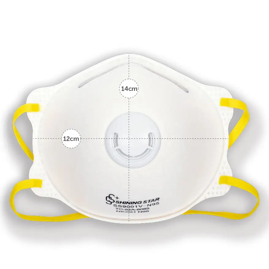Fabrika fiyat tek kullanımlık n95 maske kişisel dokunmamış toz çalışma maskesi solunum yüz maskesi