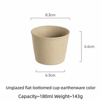 Mug en argile de style japonais, tasse en céramique sans anse de style vintage, tasse à café, tasse à thé domestique, tasse à boire, tasse à lait pour le petit-déjeuner