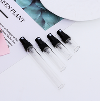 Botol parfum kaca bulat, botol semprot Mini perjalanan, botol parfum kaca bulat 2ml 3ml 5ml 10ml