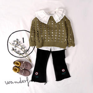 Pulls pour filles de style coréen à motifs ajourés, dernières tendances Www..com.cn - Product Image 5