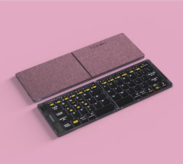 Ultra Thin Scissor Switch Folding Wireless Keyboard Slim Portable Mini Custom Layout New Rechargeable Battery for Tablet PC
