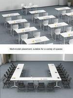 Mobilier de bureau moderne Table de bureau pliante pour conférence et réunion Formation scolaire pour étudiants Formation du personnel Bureau à domicile Bureau gigogne