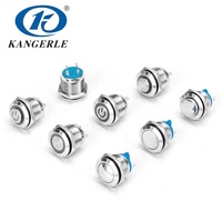 Interrupteur à bouton-poussoir momentané en acier inoxydable Chinakel 16 mm 12 V IP65 IK10 2A 1NO intelligent