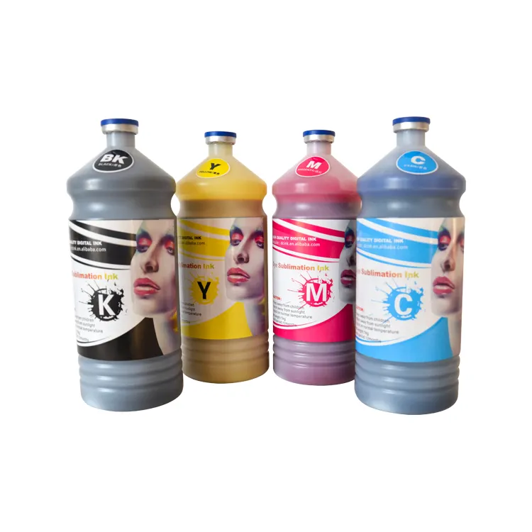 1000ML สีสดใสดีหมึกระเหิดสําหรับ Epson 3620 i3200 4630 4734 7210 7840 เครื่องพิมพ์