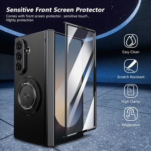Funda Magnética Mate de Alta Calidad con Recubrimiento para Samsung Z Fold 8 7 6 5 con 360° °   Protector de Pantalla Frontal con Anillo, Funda Antigolpes - Product Image 2