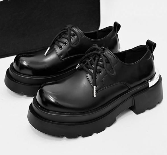 Up-4955r British Style Men's Work Platform Shoes for Business
