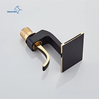 Robinet de lavabo de luxe monocommande chaud/froid en laiton, mitigeur cascade pour lavabo de salle de bain