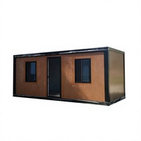 Maison préfabriquée modulaire écologique de 20 pieds, design moderne de luxe, conteneur d'expédition pliable portable, hôtel, villa