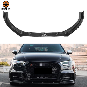 Labbro Paraurti Anteriore in Fibra di Carbonio Stile MP di Alta Qualità per <span class=keywords><strong>Audi</strong></span> <span class=keywords><strong>A3</strong></span> S3 <span class=keywords><strong>S</strong></span> <span class=keywords><strong>Line</strong></span> 2017-2019 - Kit Carrozzeria - Product Image 1