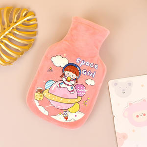 Bouteille d'eau chaude en flanelle pelucheuse à motif de dessin animé, remplie d'eau, avec design détachable, pour réchauffer les mains, le ventre et les pieds, usage bébé, vente en gros - Product Image 6