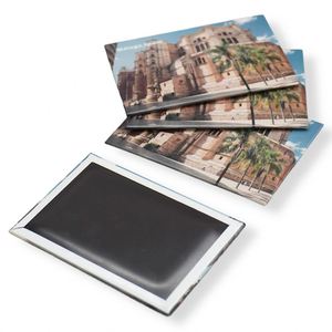 OEM Custom Tin Fridge Magnets Personalized Photo Print for Promotional Items - Product Image 1