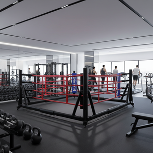 Ring de Boxeo Plegable ANGTIAN, Fácil de Instalar, Ring de Boxeo Plegable de 5x5M, Rings de Boxeo Portátiles en Venta - Product Image 1