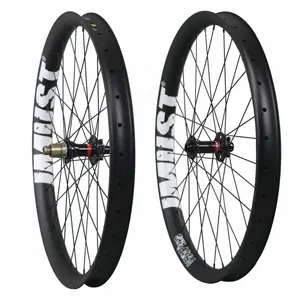 Width 50mm bike tubeless wheels MTB 27.5er clincher wheels 650B bicycle carbon bike rim snow fat bike 3.0'' tyre