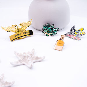 Broche Personalizado con Diseño Redondo <span class=keywords><strong>de</strong></span> 50 mm, Accesorio Sin Plomo, Venta al por Mayor en Canadá, Cumpleaños, Vintage, Floral, Cristal, Perla - Product Image 4