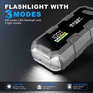 Kit de démarrage d'urgence puissant 2000A pour voiture, chargeur rapide de batterie de voiture 16000mAh, booster intelligent portable, pack de démarrage d'urgence - Product Image 5