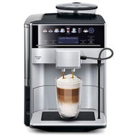 Máquina de café expreso de titanio completamente automática, sistema de leche de capuchino eléctrico de frijol a taza, 10 bebidas de café, 2 perfiles de usuario para el hogar