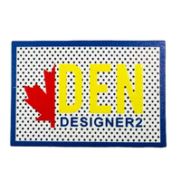 PU Badges Patches Maker Design Logo de marque en relief personnalisé Jeans Étiquettes en similicuir pour la décoration de vêtement