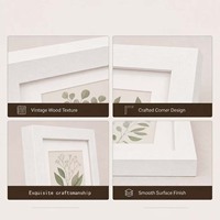 Cadre photo en bois pour table, plusieurs tailles disponibles : 4*6, 5*7, 8*10, 11*14, 12*16 pouces, disponible en lot, avec passe-partout, cadre photo en bois grainé