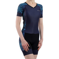 Combinaison de triathlon professionnelle pour femmes, une pièce, rembourrée, à séchage rapide, pour la natation, la course à pied et le cyclisme, logo personnalisé