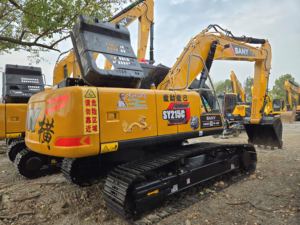 รถขุดไฮดรอลิกแบบตีนตะขาบยี่ห้อจีน รุ่น SY215C ขนาด 21 ตัน มือสองสำหรับขาย - Product Image 4