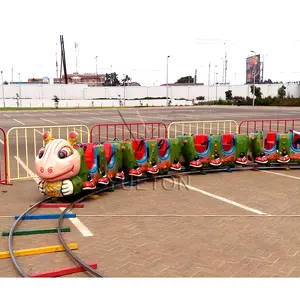 Karnevals spiel Spielzeug Großhandels preis Handel Kinder Maschine Kinder Funfair Wurm Vergnügung spark Fahrt Ameise Elektro bahn Zug zu vermieten