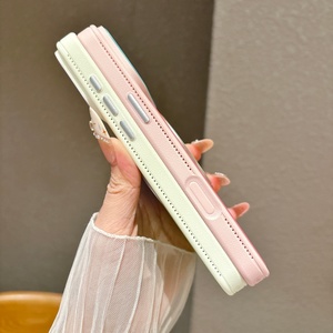 เคสโทรศัพท์แม่เหล็กสีสันตัดกันสุดฮิตสำหรับ iPhone 17 13 14 15 16 Pro Max แบบ 360 องศา °   ฝาครอบป้องกันขาตั้งแบบวงแหวนโลหะ - Product Image 5