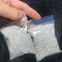 Semi Moissanite Lab Grown Diamond 0.8-3.0mm VVS White Round Cut Melee Loose Moissanite Gems