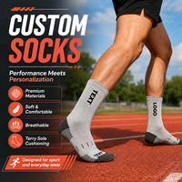 Chaussettes de sport personnalisées OEM, design gratuit, chaussettes de course pour hommes, chaussettes de cyclisme, chaussettes athlétiques en coton tricoté, chaussettes de basketball avec logo personnalisé