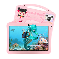 Kidiby Tablet anak-anak 10.1 inci dengan Sim Android 13 Octa Core baterai 4000MAH IPS 1280x800 4GB MTK prosesor Black Friday hadiah