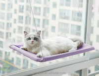 Hamac pour animaux de compagnie à ventouse pour fenêtre, lit surélevé pour chat universel toutes saisons, pliable, perchoir pour chat pour fenêtre intérieure