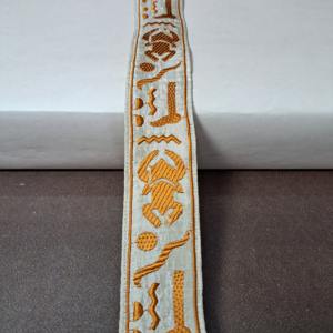 Dentelle de broderie en polyester lisse au look moderne et élégant pour vêtements de mariée, robe de mariée, décoration Dupatta - Product Image 1