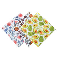 Rollo de Paños de Limpieza Desechables de Microfibra Impresos, Absorbentes de Aceite, para Cocina, Hogar, Restaurante y Hotel