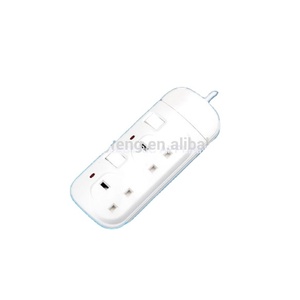 German 13A Power Socket 2 AC Outlets Self-Test Standard Grounding Multi-Extension Electrical Socket ABS Material 3m Cable Length - Product Image 4