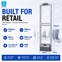 Porte de sécurité EAS SUN LEADER 1620x460x32mm AM 58kHz avec alarme sonore/visuelle pour centre commercial, protection antivol pour la vente au détail de vêtements