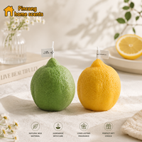 Bougie aromatique créative en forme de citron, bougie fruitée mignonne pour la décoration de la maison, cadeau de fête