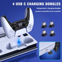 Station de charge rapide multifonctionnelle et support de refroidissement pour console de jeu PS5 – Vente en gros