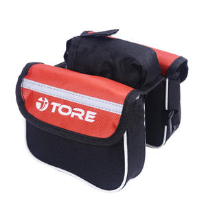 Bolsa para tubo superior de bicicleta, correa ajustable de PVC negra, accesorio para ciclismo, 116g - Product Image 4