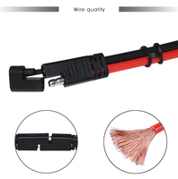 Câble d'extension SAE vers SAE 18AWG SPT-2 à déconnexion rapide, faisceau de câbles à connecteur balle 2 broches pour batterie automobile 12V