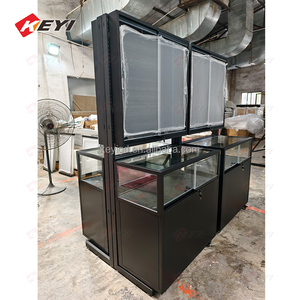 Dẫn chiếu sáng đơn bên và đôi bên trượt có thể khóa cửa thể thao bóng chày thẻ hiển thị trường hợp tủ phù hợp với phân loại thẻ - Product Image 5