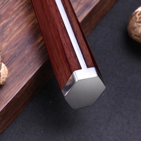 Produits de vente chauds USA Couteau de cuisine Manche en bois Acier damas Kukri avec boîte