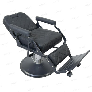 Silla de peluquero Vintage de alta resistencia con sistema hidráulico Silla de salón de metal hecha a mano de artista para peluqueros para salones de belleza - Product Image 6